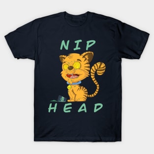 Cat High On Catnip (Nip Head) T-Shirt